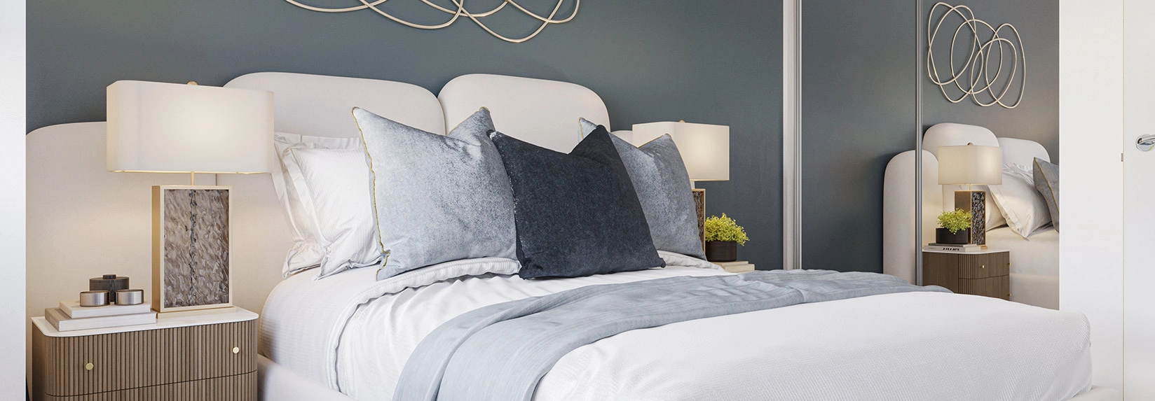 Contemporary Bedroom Style at Royal Gateway Acton London