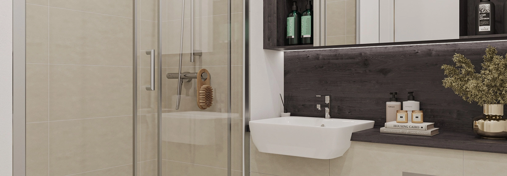 Refined Bathroom Features at Royal Gateway Acton London