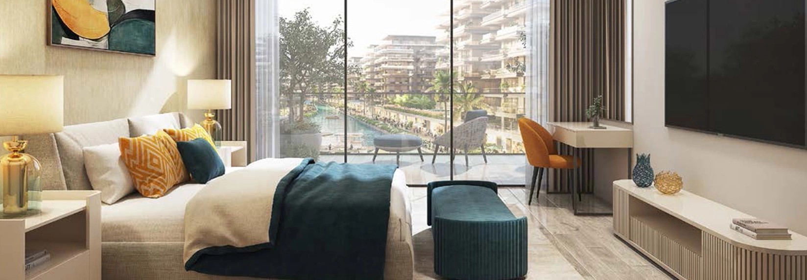 Damac Riverside Views bedroom