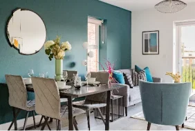 Dining and living area