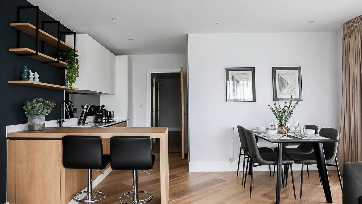 Decorative wall and chair